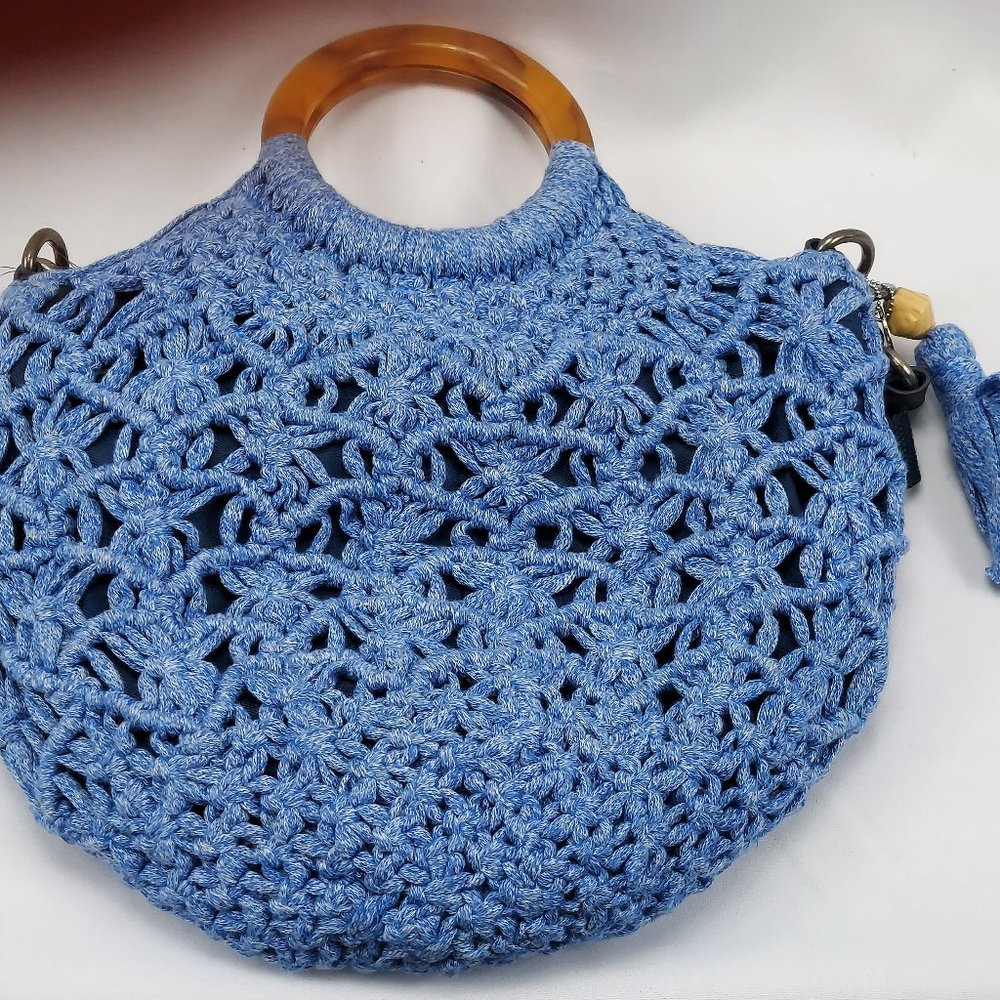 TheSak Helena Crochet Circle Handle Crossbody bag